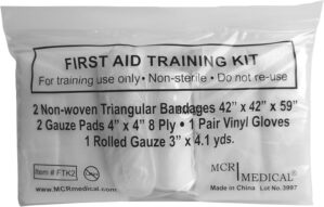 First Aid Training Kit w/Roller Gau...