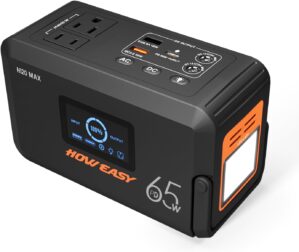 HOWEASY Portable Power Station,135W...