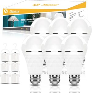 Neporal A19 Rechargeable Light Bulb...