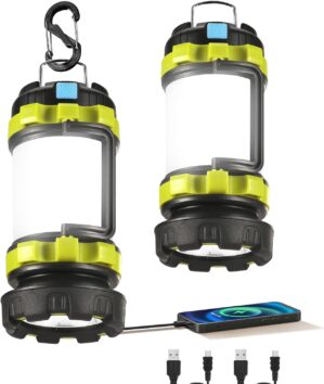 2 Pack LED Camping Lantern Flashlig...