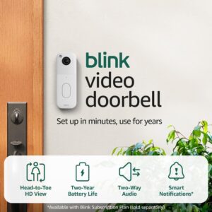 All-new Blink Video Doorbell + Outd...