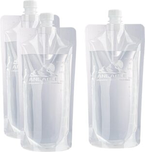 1L Collapsible Water Bottle, 3-Pack...
