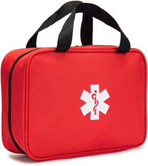 Red First Aid Bag Empty Travel Resc...