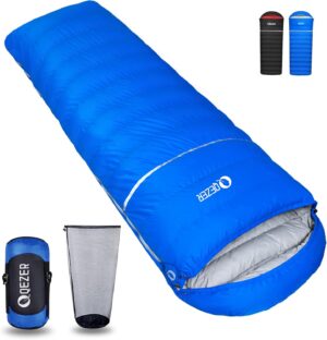 Down Sleeping Bag for Adults, 600 F...