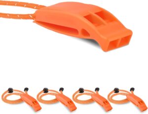 CooBigo 4Pcs Emergency Whistles, Lo...