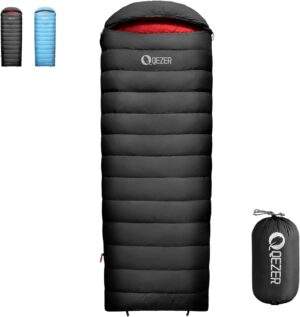 Down Sleeping Bag for Adults, 600 F...