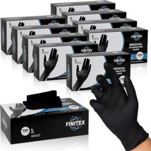 FINITEX Black Nitrile Disposable Me...