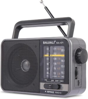Portable AM/FM Transistor Radio wit...