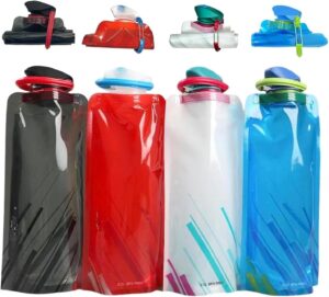 4 Pack Collapsible Water Bottles fo...