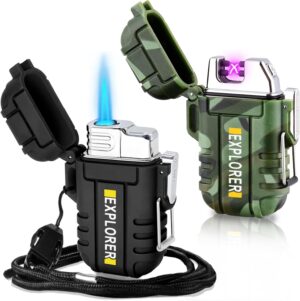 2 Pack Waterproof Lighter Outdoor W...