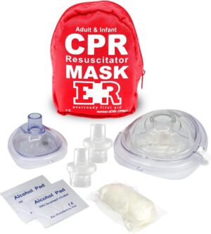 Adult and Infant CPR Mask Combo Kit...