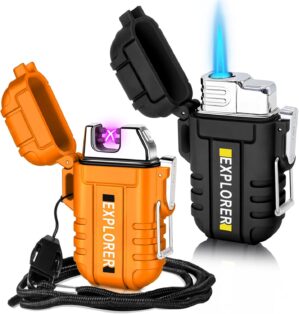2 Pack Waterproof Lighter Outdoor W...