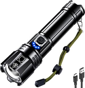 AKNEAR Rechargeable LED Flashlight ...