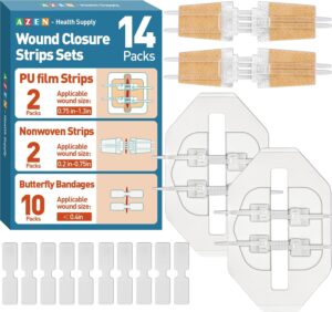 AZEN 14 Pack Emergency Wound Closur...
