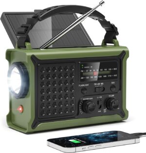 12000mAh/44400mWh Emergency Radio-N...