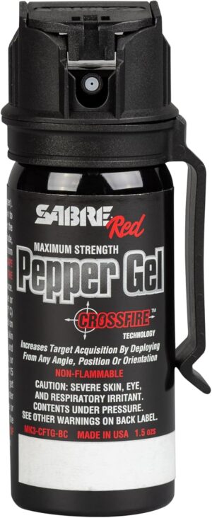 SABRE Crossfire Pepper Gel, Deploys...