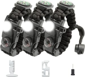 20 in 1 Survival Paracord Bracelet ...