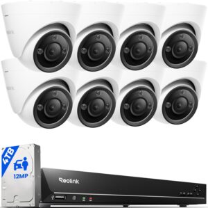 REOLINK 12MP PoE Security Camera Sy...