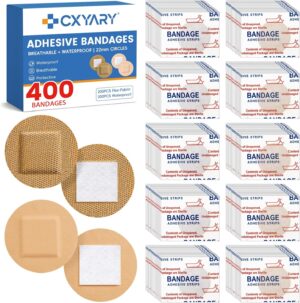 CXYARY 400PCS Round Bandages, Fabri...