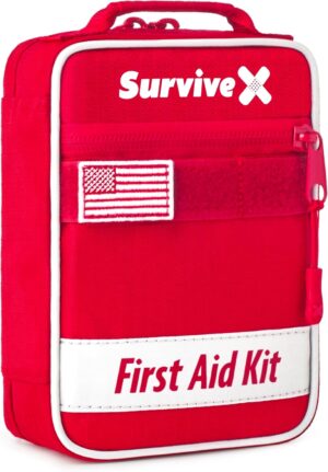 SurviveX Small First Aid Kit for Ca...