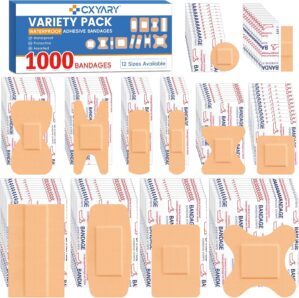 CXYARY 1000 Counts Assorted Bandage...