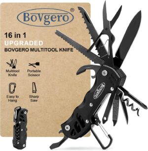 Bovgero Multitool Knife, 16 in 1 Po...