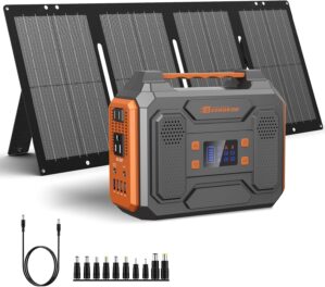 Portable Solar Generator, 300W Port...