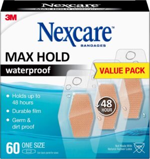 Nexcare Max Hold Waterproof Bandage...
