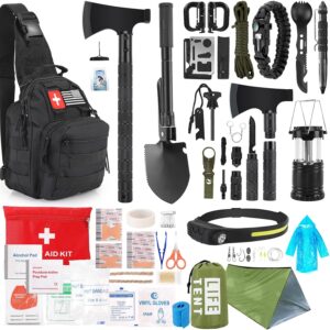 Survival Kit, 268 Pcs Emergency Sur...