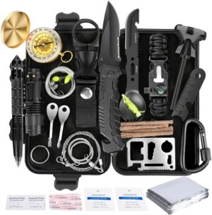 Angieast Survival Kit 35 in 1, Firs...
