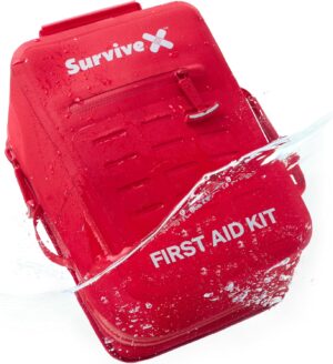 SurviveX Large Waterproof First Aid...