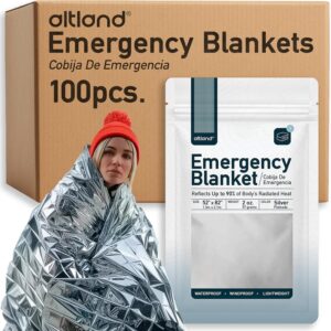 Altland 100 Pack of Emergency Blank...