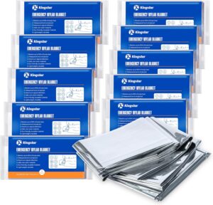 K Kingstar Emergency Blankets 10 Pa...