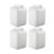 FastRack 5 Gallon Water Jug (Pack of 4) | BPA-free, Food-Grade, and Leak-Proof | White Water Container | Ideal for brewing, fermentation, or storage