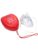 Primacare RS-6845-5 Pack of 5 Single Valve CPR Rescue Mask in Red Hard Case, Adult/Child Pocket Resuscitator with Elastic Strap, Air Cushioned Edges, 6.5×4.8×1.6 inches