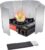 10 Plates Stove Windscreen, Aluminum Stove Windshield with Drawstring Bag, for Camping, Butane Stoves