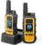 DEWALT DXFRS800 FRS Walkie Talkies, Long Range 2 Way Radio, 2W, IP67 Waterproof, Rechargeable, 2 Pack, DXFRS800