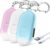 Personal Safety Alarm – 3-Pack – Rechargeable – Strobe LED Flashlight – SOS Emergency Loud Siren – Self-Defense Keychain – for Women, Students, Children, Seniors (White, Pink, Blue)