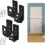 SecurityMan (2-PK) Heavy Duty 2×4 Door Barricade Brackets – 700lbs of Force, Install in Minutes – (4pc) Thick 3.5mm Iron Metal U Bracket | Rust Proof – Gate Bar Holder for Indoor/Outdoor Door Security