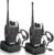 eSynic 2 Pack Walkie Talkies-3 Miles Long Range Walky Talky With-1500mAh Rechargeable Battery-2 Headsets-Campact Designed-Flashlight- Rainproof- for Camping/Job Site Wonderful Gifts for Kids & Adults