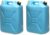 Scepter Portable Plastic Military Style Food Grade 5 Gal Water Jug Container with Reversible Spout for Camping & Emergency Storage, Blue