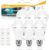 Neporal A19 Rechargeable Light Bulbs, Socket Rechageable Battery Backup for Power Outages, Emergenecy Light Bulbs for Power Failure, Hurricane, Led Bulb 60 Watt Equiv., (Daylight-6 PK)