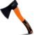 KSEIBI Wood Axe, Small Outdoor Camp Hatchet for Splitting and Kindling Wood, Forged Steel Blade with Anti-Slip and Shock Reduction Handle Great Throwing Axes and Hatchets (Modern)