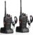 pxton Walkie Talkies Rechargeable Long Range Two-Way Radios with Earpieces,2-Way Radios UHF Handheld Transceiver Walky Talky with Flashlight Li-ion Battery and Charger（2 Pack）