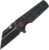 ARTISANCUTLERY Tactical Knife Proponent Normal Size(1820P) D2 Steel Black PVD Blade, Folding Pocket Knife with G10 Handle, Black