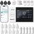 WiFi Wireless Alarm System for Home Security – 24/7 Protection Smart Home Devices 4.3″ Touch Screen, GSM/4G+WiFi, App Instant Alerts, No Monthly Fee, Alexa Compatible for Villa, Kids Safety (24 pcs)