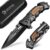 NedFoss Pocket Folding Knife DA75, 3 in 1 Pocket Knife Gifts for Men Women, Survival Knife with Liner-Lock Belt Clip, Seat Belt Cutter, Glass Breaker, Hunting knife for Camping Hiking