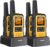 Gaswei G2Pro+ Heavy-Duty Walkie Talkies IP67 Waterproof Two-Way Radios with NOAA Weather Alert & Floating | 2-Watt Long Range for Job Sites, Hunting | Dual PTT, FM Radio, SOS, VOX​（4pack）