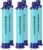 Membrane Solutions Straw Water Filter S1, NSF/ANSI 42&372&401 certificated, Survival Filtration Portable Gear, Emergency Preparedness, Supply for Drinking Hiking Camping Team Family Outing