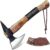 Grumpy Bear 15″ Camping Hatchet, Survival Axe with Sheath, High Carbon Steel and Wood Handle, Anti-Slip Grip – Ideal for Bushcraft, Wood Splitting & Outdoor Adventures